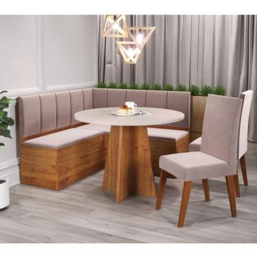 Imagem de Canto Alemão Fire com 2 Cadeiras Milão Viero