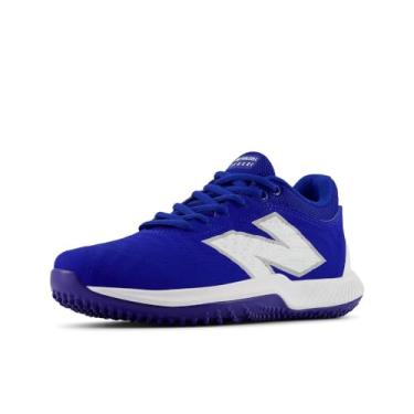 Imagem de New Balance Tênis feminino FuelCell Fuse V4 Turf Trainer Softball, Team Royal/branco óptico, 10.5