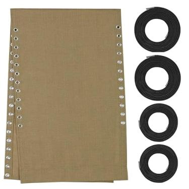 Imagem de Tecido de substituição para cadeira de gravidade zero com kit de cordão elástico, pano de reparo de 53 cm de largura com cabo de substituição para cadeiras antigravidade extragrandes GG antigravidade,