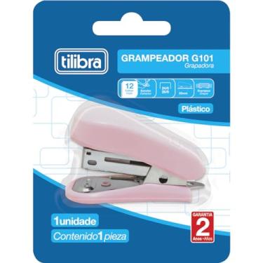 Imagem de Grampeador Mini Com Extrator Rosa Claro