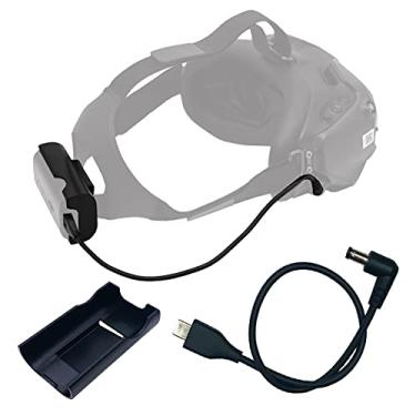 Imagem de Cabo de alimentação para óculos FPV e suporte de bateria para óculos DJI FPV V2, suporte de clipe de bateria e cabo de carregamento para óculos FPV Combo Acessórios (suporte de bateria + cabo de alimentação)