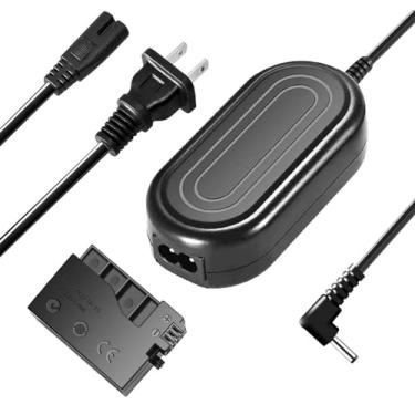 Imagem de Partstec TKDY ACK-E5 Adaptador de alimentação CA DR-E5 Kit de carregador de acoplador CC para câmeras Canon EOS Rebel XSi XS T1i 450D 500D 1000D Kiss F X2 X3 DSLR Cameras.