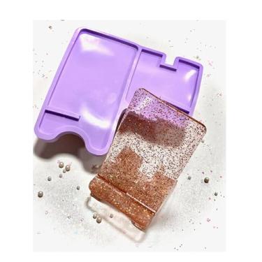 Imagem de Confeitaria dos Moldes, R310 Molde de silicone porta celular resina decorar