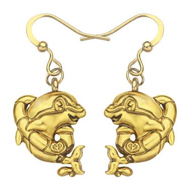 Imagem de DALANE Brincos fofos de liga de zinco, tubarão, golfinho, baleia, tartaruga, cavalo-marinho, pingente, joia da vida do oceano, presentes para mulheres e meninas, 17mm x 14mm, Zinco, Sem pedra preciosa