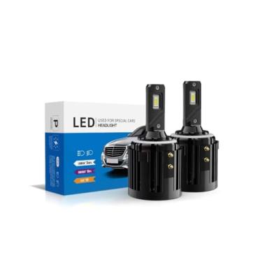 Imagem de ECAHAYAKU Pro-G2 H7 Lâmpadas de farol LED com adaptadores específicos para carro aptas para Volkswagen Passat Golf GTI Tiguan farol baixo, 72W 7200LM 6000K branco All-in-One Plug and Play (pacote com