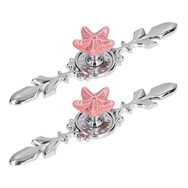 Imagem de Puxadores de Gaveta, 2 Conjuntos de Puxadores de Gaveta, Puxadores de Puxador de Cerâmica, Maçanetas Decorativas de Porta de Armário Com Placa para Cozinha, Conjuntos de