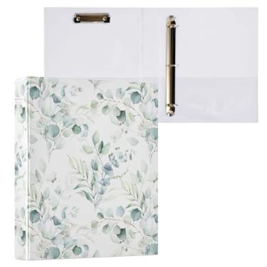 Imagem de Fichário de 3 anéis com prancheta organizador de fichário de 3,8 cm, fichários tamanho carta A4 de 21,6 x 28 cm, 3 bolsos transparentes interiores para escola, escritório, material doméstico|folha de