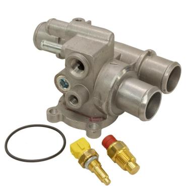 Imagem de Kit Válvula Termostática + Plug Temperatura Brava Palio Siena Strada 1.6 16V - MTEK20044