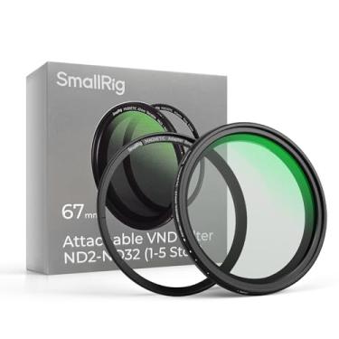 Imagem de SmallRig Filtro ND magnético variável de 67 mm ND2-ND32 (1-5 paradas) + anel de filtro rosqueado de 67 mm, sem cruz HD, vidro óptico impermeável, resistente a arranhões, filtro magnético ajustável de