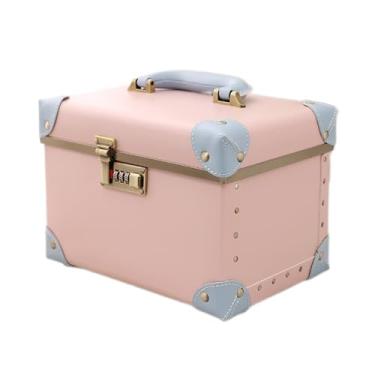 Imagem de FORAO Bagagem de viagem estojo de maquiagem profissional beleza manicure luxo couro PU feminino bonito impermeável preto cosméticos saco de higiene pessoal caixa organizadora mala