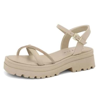 Imagem de Sandalia Ramarim Tratorada Ref 2438125-1 Creme 039