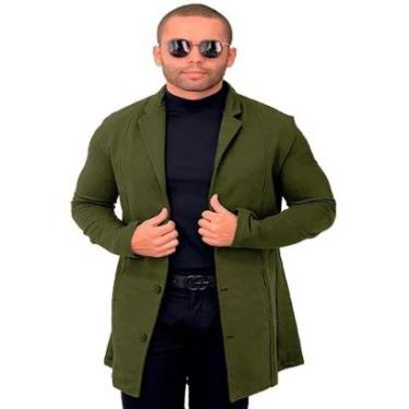 Imagem de Casaco De Lã Batida Grosso Forrado Masculino Inverno. MP1188-Masculino