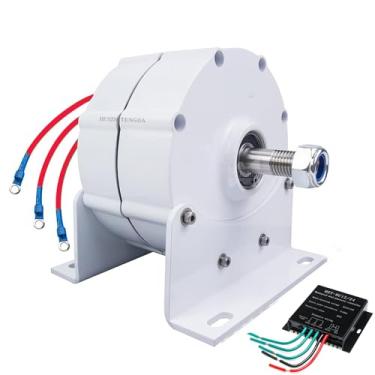 Imagem de 12v,HUIZHITENGDA 12000W Alta Eficiência Trifásico Gnerators, Baixa Velocidade 110V/220V Gearless Gerador de Ímã Permanente Dynamo Magnético Alternador