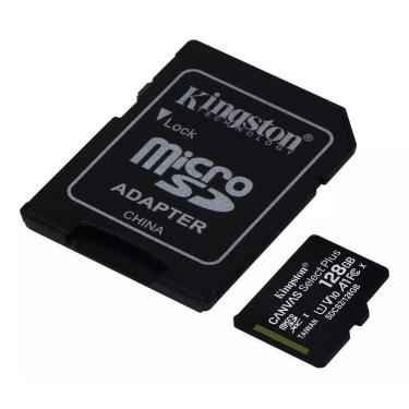 Imagem de Cartão micro sd xc kingston 128gb classe 10 ultra 100mb/s