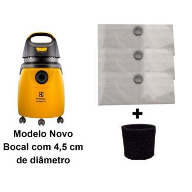 Imagem de Kit 3 Sacos Descartável Aspirador Electrolux Gt 3000 Pro - GT30N + Fil