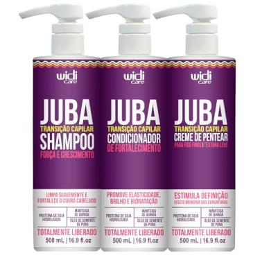 Imagem de Kit Widi Juba Transição Capilar Shampoo, Condicionador e Creme Leve