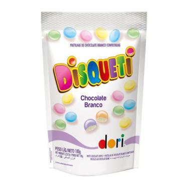 Imagem de Confeitos Disqueti Chocolate Branco Dori 100g