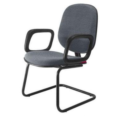 Imagem de Cadeira Diretor Interlocutor para Escritório Linha Uno Cinza - Design 