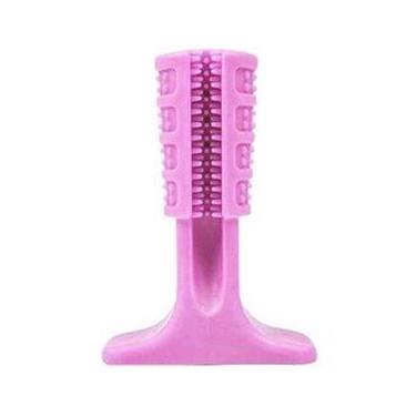 Imagem de Mordedor Escova Dental Cachorro Resistente Pet 11 cm Rosa - Art Pet