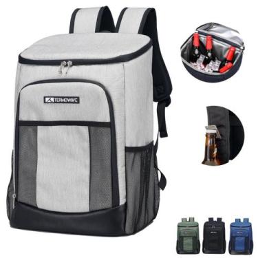 Imagem de Mochila Térmica Termowave 25L Bolsa Cooler Bebidas - Branca