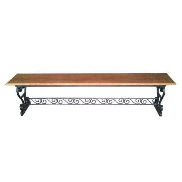 Imagem de Banco Mineiro Em Madeira E Ferro - Cód 2182 - Barrocarte