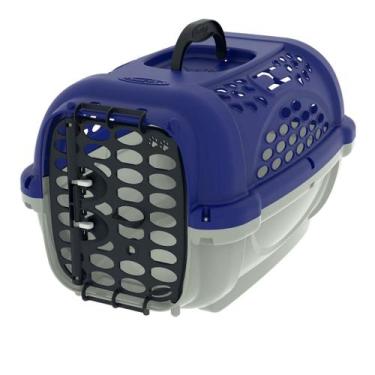 Imagem de Caixa de Transporte para Cachorro Gato Pet Panther Nº3 - Plast pet, Az