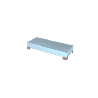 Imagem de Bandeja organizadora Slim pé Rosê - Branca - Acrihome Design em Acríli