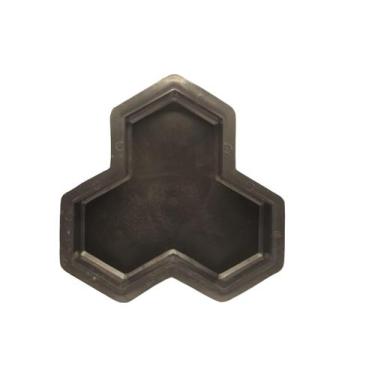 Imagem de 10 Formas Bloquete 3 Pontas 23x23x6 Piso Exterior Calçada - GME Formas