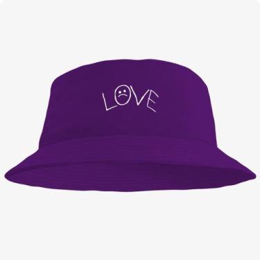 Imagem de Boné Chapéu Bucket Hat Estampado Love - MP Moda Masculina, Único, Roxo