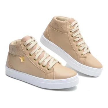 Imagem de Tenis Academia Botinha  Super Confortavel - gts, Bege, 37