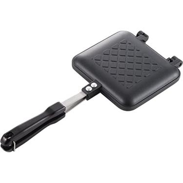 Imagem de Toraya Sanduicheira quente, grelhador crocante, único, tratado com flúor, para fogões a gás, preto, largura total: 13,8 polegadas (35 cm)