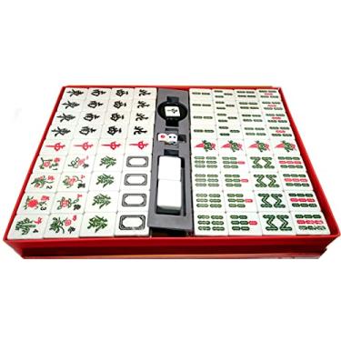 Imagem de Jogo Mahjong Dominó Chinês Tradicional 144 Peças Grandes