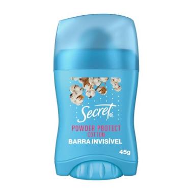Imagem de Desodorante Antitranspirante em Barra Secret Proteção de Algodão 45g