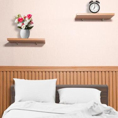 Imagem de Kit Painel Ripado MDF 90x87x 1,5cm - Instalação Fácil - Amorecanela De