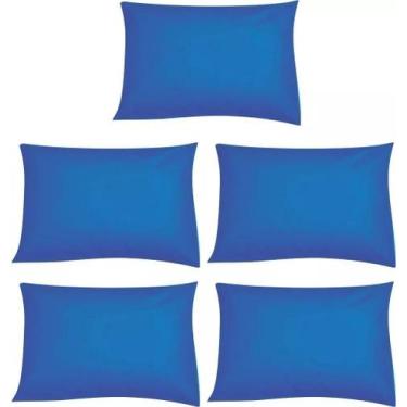 Imagem de Kit 05 Capas Travesseiro 50 x 70 Hospitalar Impermeavel - SW Capas, Az