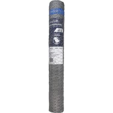 Imagem de Tela Metálica Hexagonal P/ Pinteiro BWG-24 1MX50M Tradestar