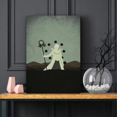 Imagem de Quadro Obito 6 Caminhos Naruto decorativo Tela de Tecido - Wall Frame