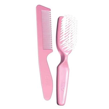 Imagem de Conjunto Escova e Pente Para Bebê Ultra Macio Lillo Fiona, Rosa