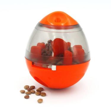 Imagem de Dispensor de Ração para Cães Oval Laranja M - Paws
