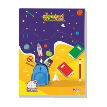 Imagem de Caderno numero 1 quadriculado 7x7mm 40 folhas 70g tamoio