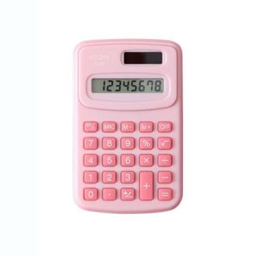 Imagem de Mini Calculadora De Bolso Matemática Plástica De 8 Dígitos Portátil De