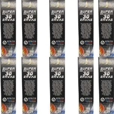 Imagem de Super Gel Desodorante Massageador Mary Life 30 Ervas Bisnaga 150g Kit 