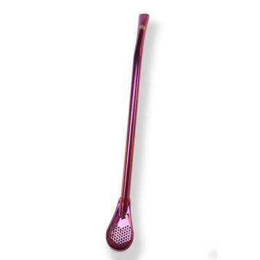 Imagem de Canudo de Inox Chimarrão 19cm -  Reutilizável - CAN.U.DO, Roxo