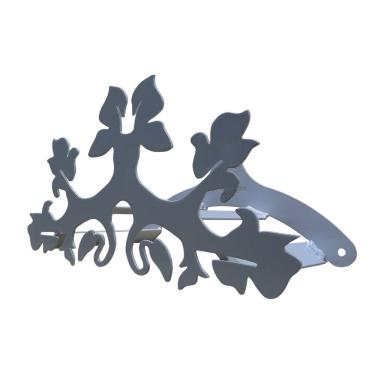 Imagem de Suporte Enrolador Mangueira Jardim CLÁSSICO FLORAL Branco All Style