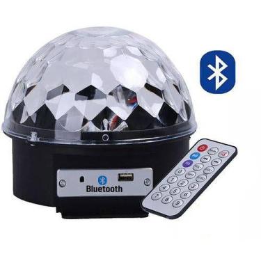 Imagem de Globo de Luz Bola Maluca Para Festas Com Bluetooph MP3 - BC BORA COLEG