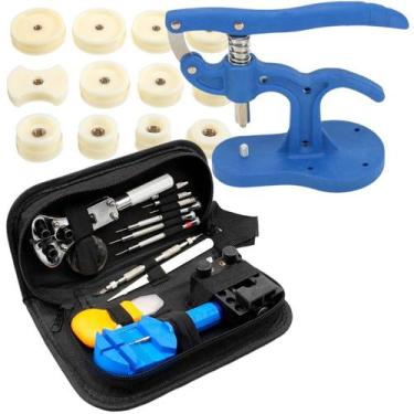 Imagem de kit Ferramentas Relojoeiro Conserto Relógios estojo prensa - SWG