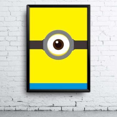Imagem de Quadro Minions A4 - Sdesign, 24x33 cm, Madeira