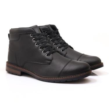 Imagem de Bota Masculina Coturno Cano Médio Leve Estiloso Botina Casual Adventur