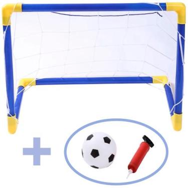 Imagem de Mini Trave de Futebol Infantil Mini Gol Goleira de Plástico C/ Bola E 