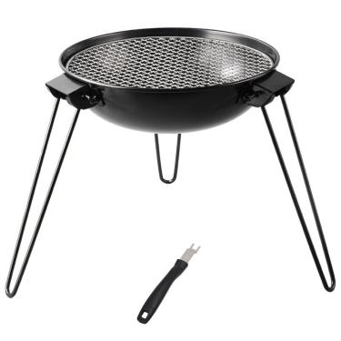 Imagem de Braseiro portátil, fogueiras, fogão a carvão, churrasqueira de chá, churrasqueira ao ar livre, fogão a carvão doméstico com grade de carbono